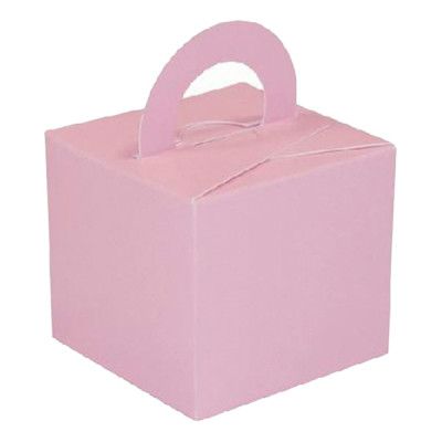 Ballongvikt Presentbox av Papp Ljusrosa - 10-pack