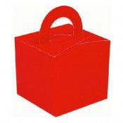 Ballongvikt Presentbox av Papp Röd - 10-pack