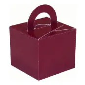 Ballongvikt Presentbox av Papp Vinröd - 10-pack