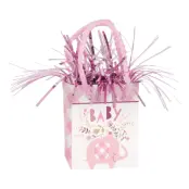 Ballongvikt Presentpåse Elefant Rosa