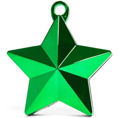 Ballongvikt Stjärna - Metallic Grön