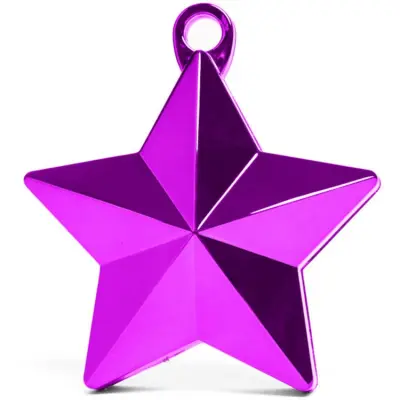 Ballongvikt Stjärna - Metallic Lila