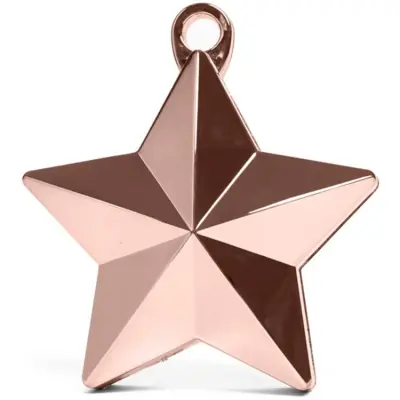 Ballongvikt Stjärna - Metallic Roséguld