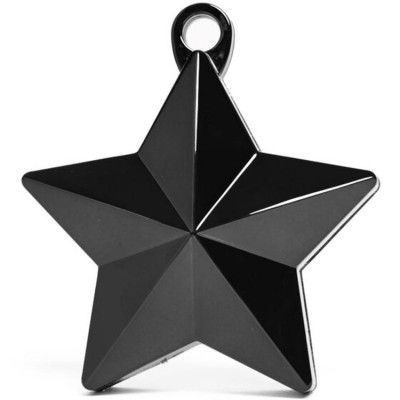 Ballongvikt Stjärna - Metallic Svart