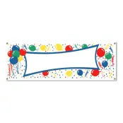 Banner med Ballonger Flerfärgad