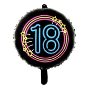 Folieballong Neon Rund 18