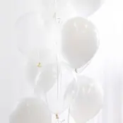 Ballongbukett Vit