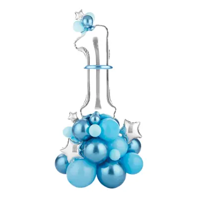 Blå Ballongbukett 1 År