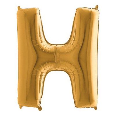 Bokstavsballong Guld - Bokstav H