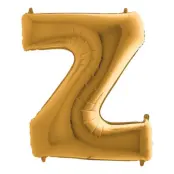Bokstavsballong Guld - Bokstav Z