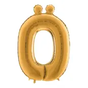 Bokstavsballong Guld Metallic - Bokstav Ö