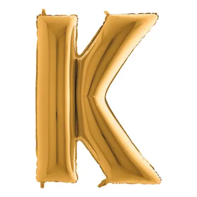 Bokstavsballong Guld Metallic - Bokstav K