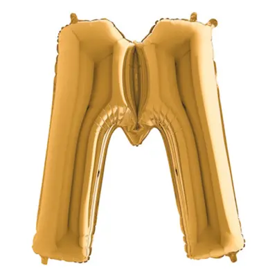 Bokstavsballong Guld Metallic - Bokstav M