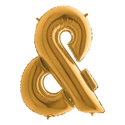 Bokstavsballong Guld Metallic - Tecken&