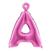 Bokstavsballong Rosa - Bokstav Å