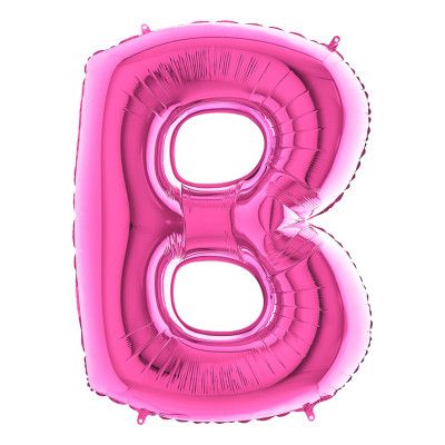 Bokstavsballong Rosa - Bokstav B