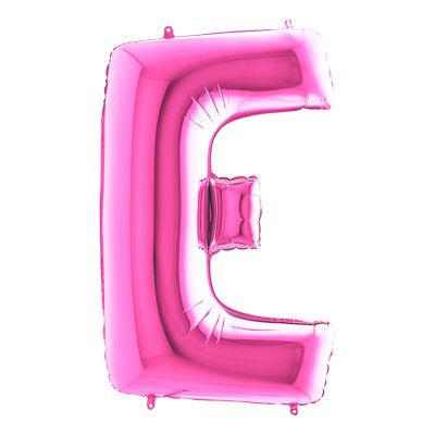 Bokstavsballong Rosa - Bokstav E