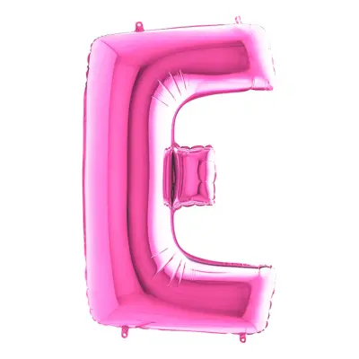 Bokstavsballong Rosa - Bokstav E