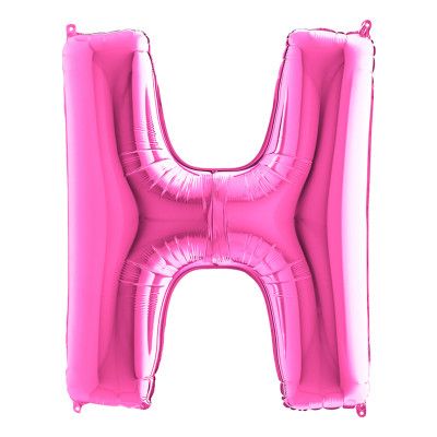 Bokstavsballong Rosa - Bokstav H
