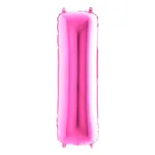 Bokstavsballong Rosa - Bokstav I