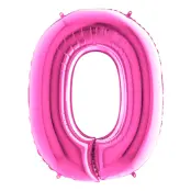 Bokstavsballong Rosa - Bokstav O