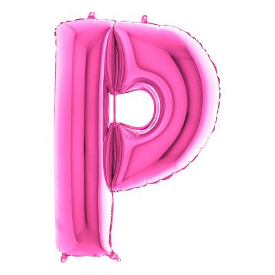Bokstavsballong Rosa - Bokstav P
