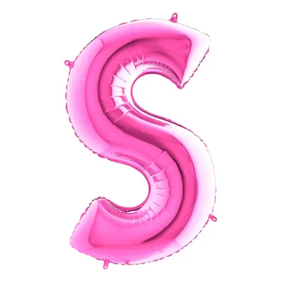Bokstavsballong Rosa - Bokstav S