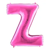 Bokstavsballong Rosa - Bokstav Z