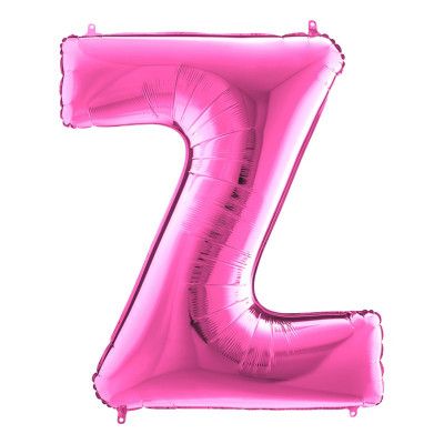 Bokstavsballong Rosa - Bokstav Z