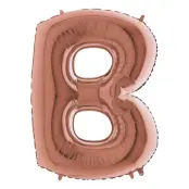 Bokstavsballong Roséguld - Bokstav B