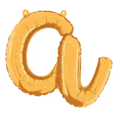 Bokstavsballong Script Guld - Bokstav A
