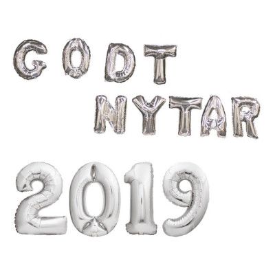 Bokstavsballonger Godt Nytar 2019