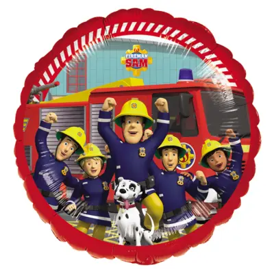 Brandman Sam Folieballong Rund 43cm