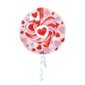 Bubbelballong Hjärta Love - 1-pack