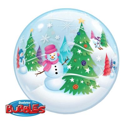 Bubbelballong Snögubbe