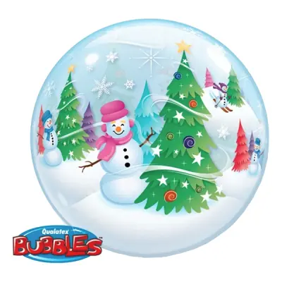 Bubbelballong Snögubbe