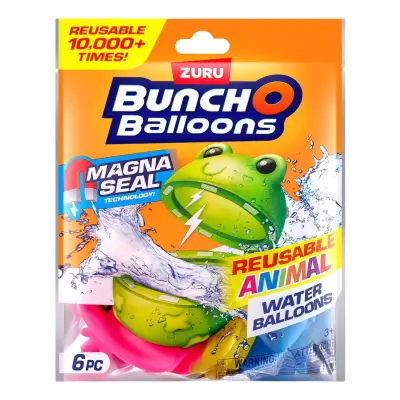 Bunch O Balloons Återanvändbara Vattenballonger Djur - 6-pack