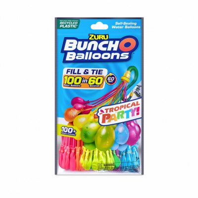 Bunch O Balloons Tropical Party 3-pack Vattenballonger - Bunch O Balloons -  Leksaksaffären