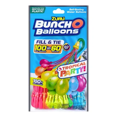 Bunch O Balloons Tropical Party Vattenballonger - 100-pack
