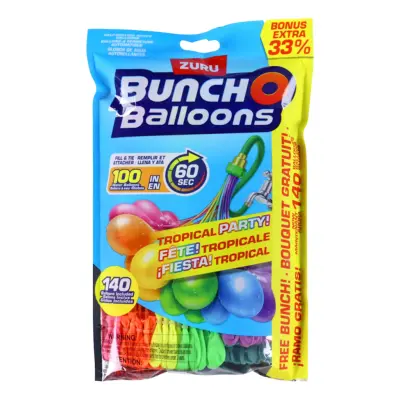 Bunch O Balloons Tropical Party Vattenballonger - 140-pack