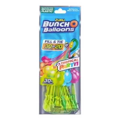 Bunch O Balloons Tropical Party Vattenballonger - 30-pack