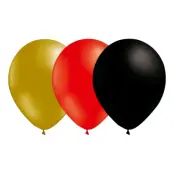 Ballongkombo Guld/Röd/Svart - 15-pack