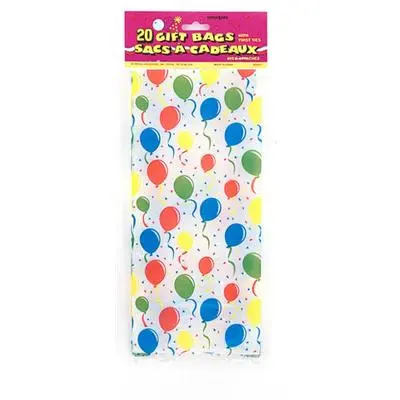 Cellofanpåsar ballonger 20-pack