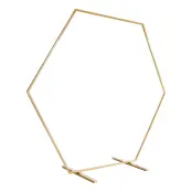 Dekorationsställning Hexagon Guld