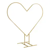 Dekorationsställning Hjärta Guld