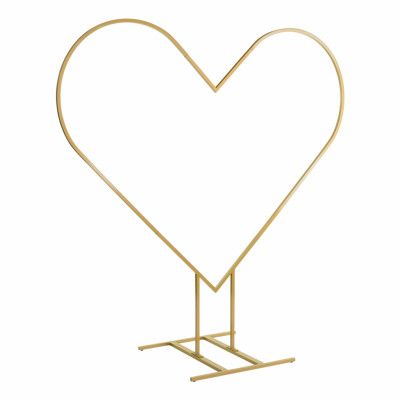 Dekorationsställning Hjärta Guld