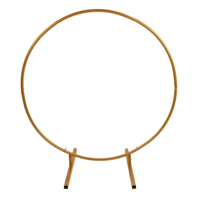 Dekorationsställning Rund Liten Guld