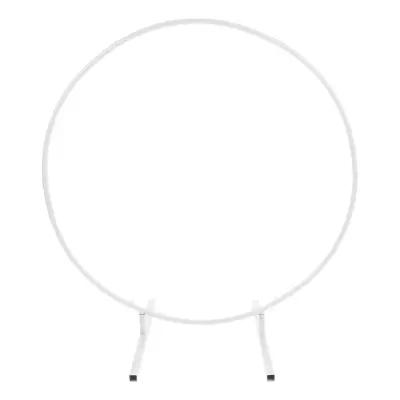 Dekorationsställning Rund Liten Vit