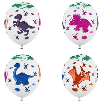 Dinosaurie Ballonger 6-pack