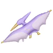 Dinosaurie Folieballong Lila 120cm